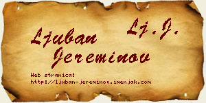 Ljuban Jereminov vizit kartica